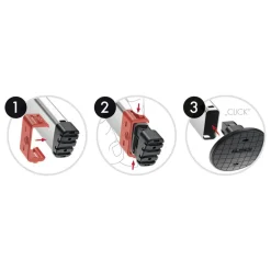 Wechselfuß-Set 'EasyClix Garden' 4,3 cm