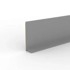 Weichsockelleiste 'Basic' grau 10000 x 50 x 15 mm