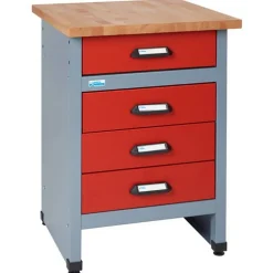 Werkbank rot 60 x 60 x 84 cm