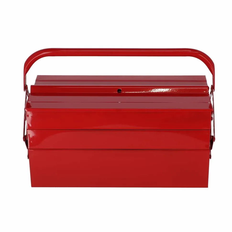 Werkzeugkasten Metall rot 42 x 20 x 20 cm