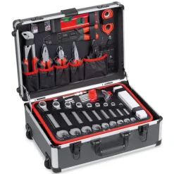 Werkzeugtrolley Aluminium 135-teilig
