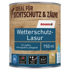 Wetterschutz-Lasur teakfarben 750 ml