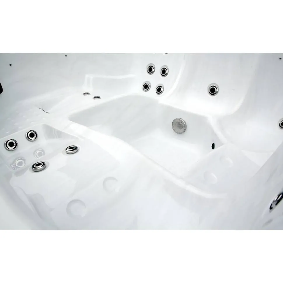 Whirlpool 'Domenico' silbern 216 x 216 x 92 cm