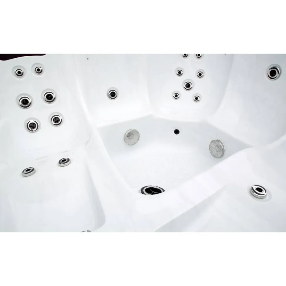 Whirlpool 'Domenico' silbern 216 x 216 x 92 cm