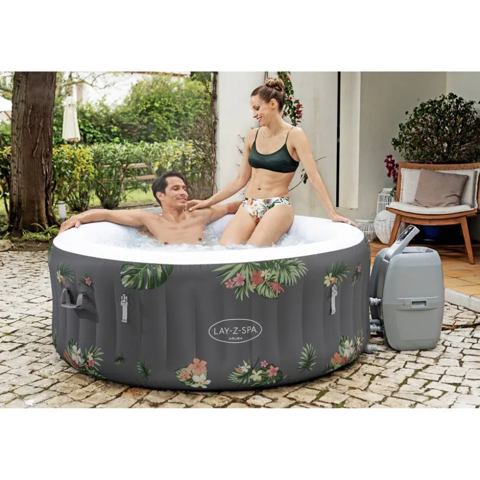 Whirlpool 'LAY-Z-SPA Aruba AirJet' Ø 170 x 66 cm grau