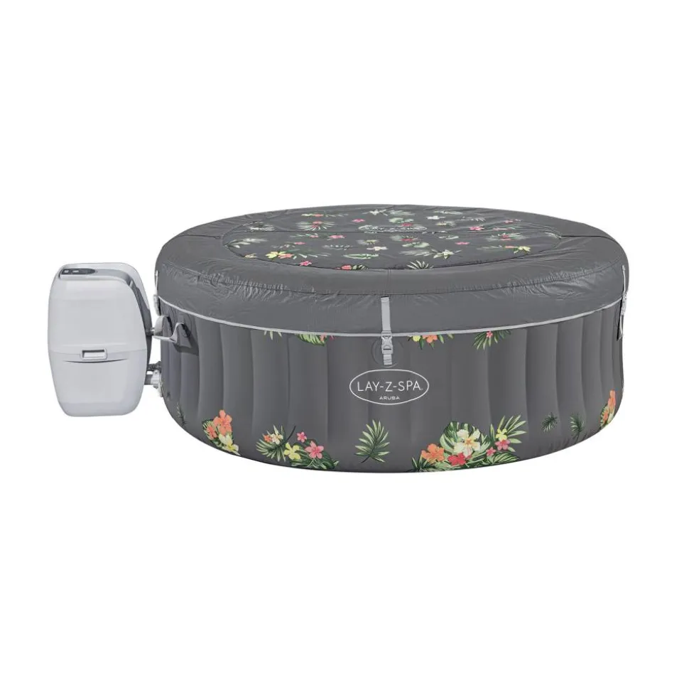 Whirlpool 'LAY-Z-SPA Aruba AirJet' Ø 170 x 66 cm grau