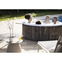 Whirlpool 'LAY-Z-SPA® Bahamas AirJet™' anthrazit Holz-Optik Ø 180 x 66 cm