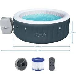 Whirlpool 'LAY-Z-SPA® Bali AirJet™' schwarz Ø 180 x 66 cm, mit LED