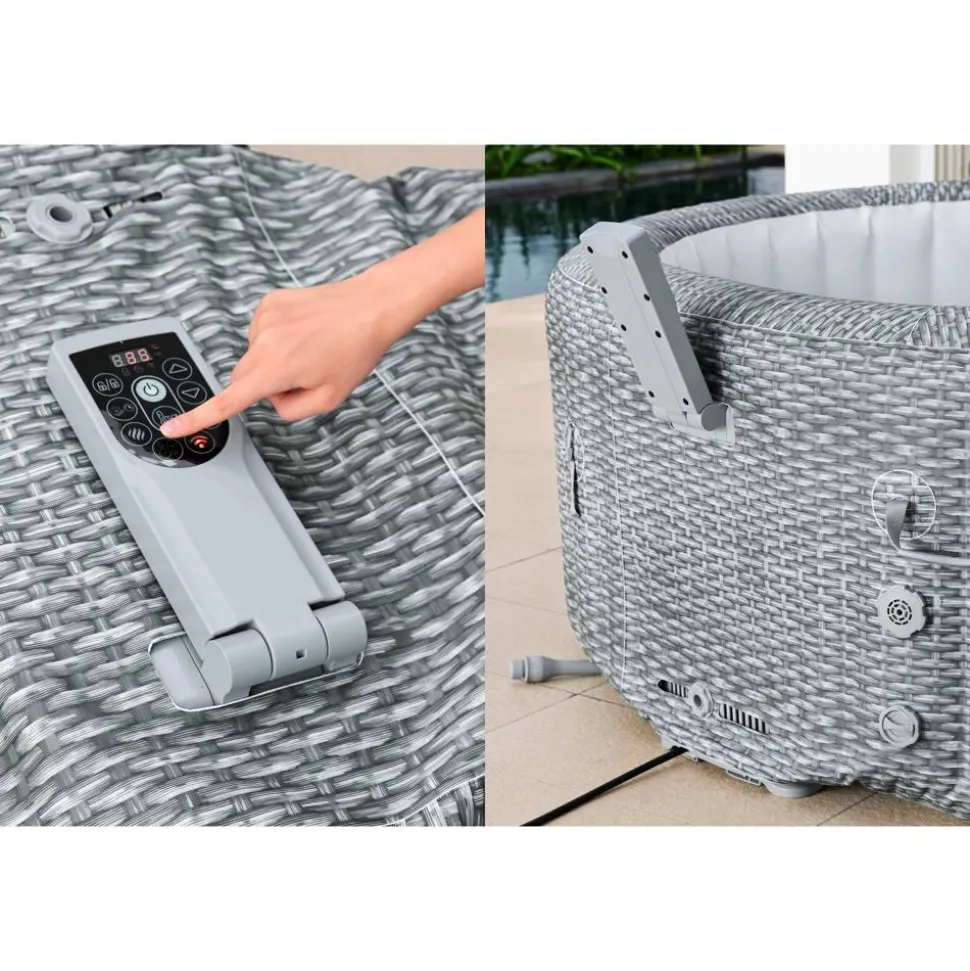Whirlpool 'LAY-Z-SPA® Bali AirJet™' lichtgrau Ø 196 x 71 cm