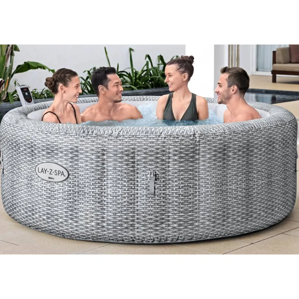 Whirlpool 'LAY-Z-SPA® Bali AirJet™' lichtgrau Ø 196 x 71 cm