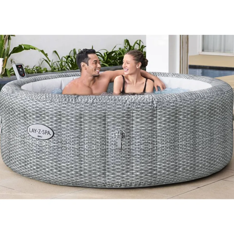 Whirlpool 'LAY-Z-SPA® Bali AirJet™' lichtgrau Ø 196 x 71 cm