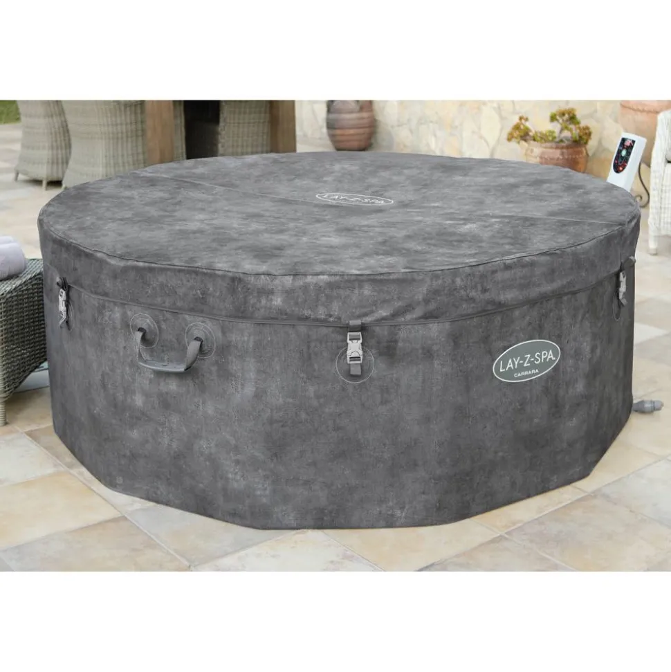 Whirlpool 'LAY-Z-SPA® Carrara AirJet™' Alabaster-Optik Ø 170 x 65 cm