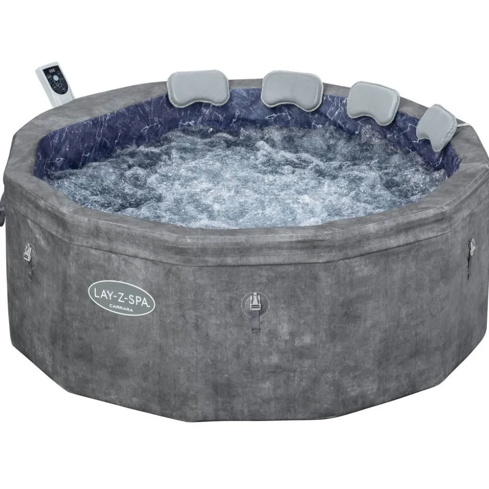 Whirlpool 'LAY-Z-SPA® Carrara AirJet™' Alabaster-Optik Ø 170 x 65 cm