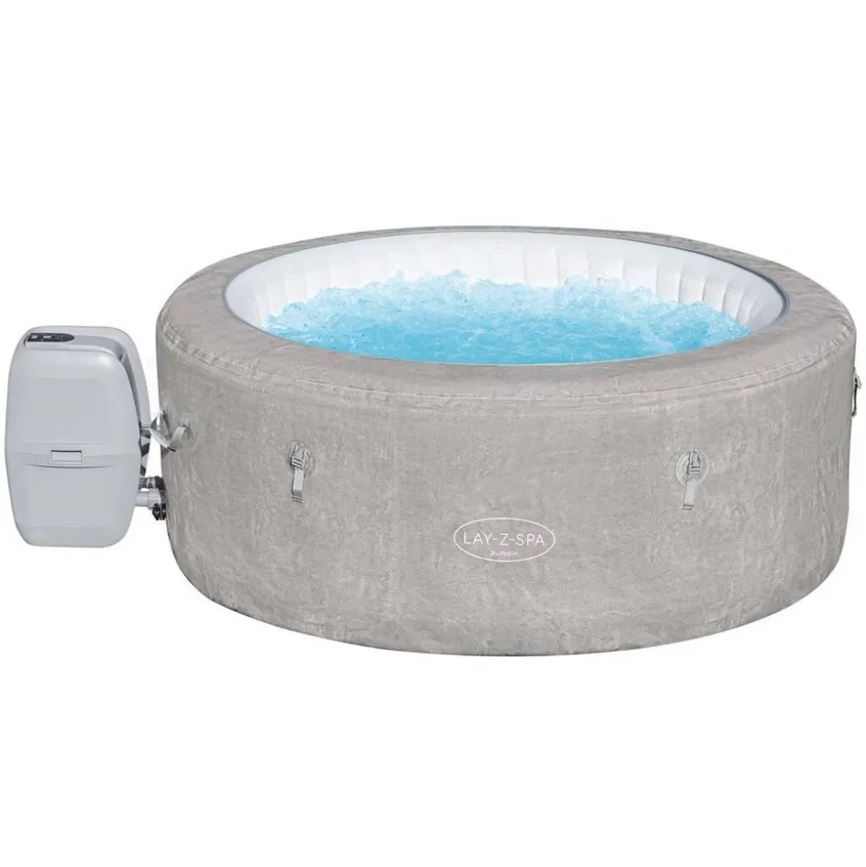 Whirlpool 'LAY-Z-SPA® ECO-Zurich AirJet™' grau Alabaster-Optik Ø 180 x 66 cm
