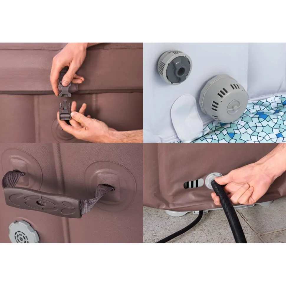 Whirlpool 'LAY-Z-SPA® Hawaii AirJet™' terrakottafarben Ø 196 x 71 cm