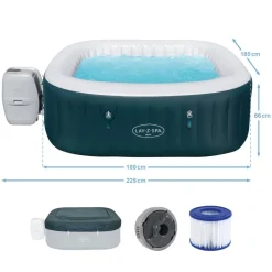 Whirlpool 'LAY-Z-SPA Ibiza AirJet' 180 x 180 x 66 cm dunkelblau