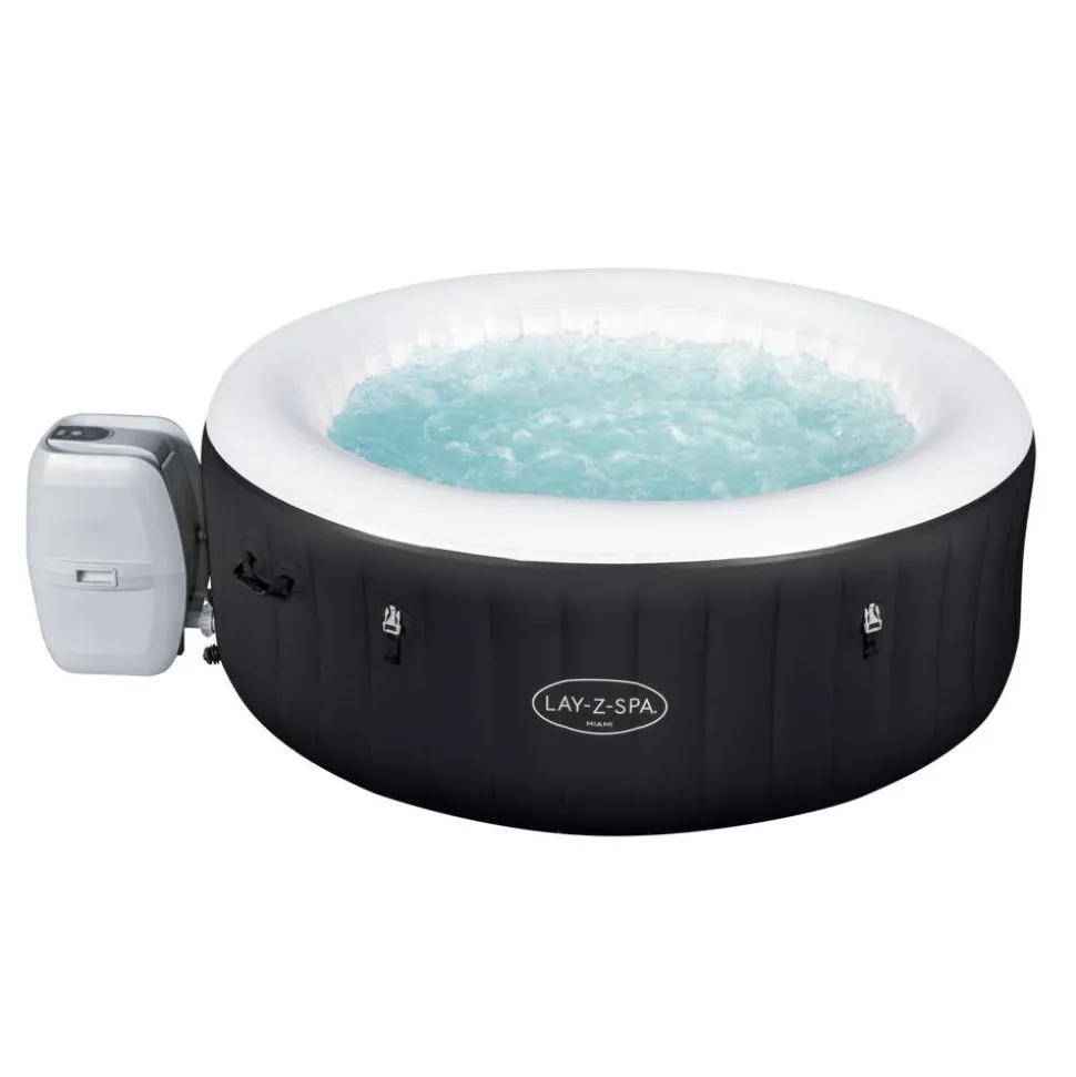 Whirlpool 'Lay-Z-Spa™ Miami AirJet' schwarz/weiß Ø 180 x 66 cm