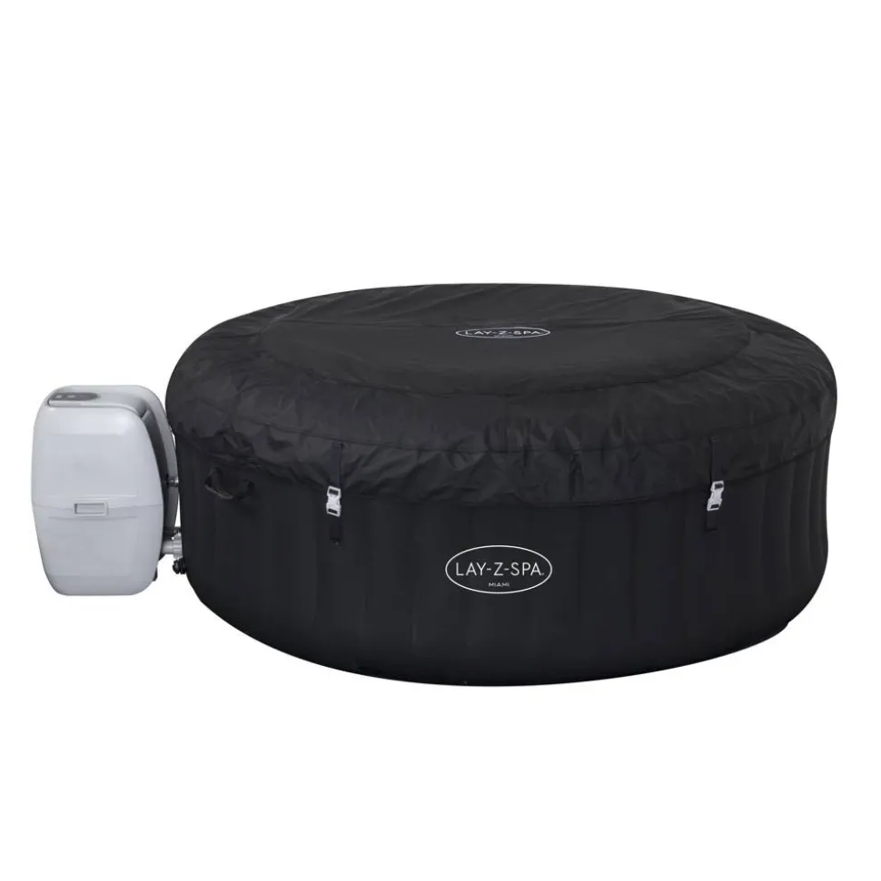 Whirlpool 'Lay-Z-Spa™ Miami AirJet' schwarz/weiß Ø 180 x 66 cm