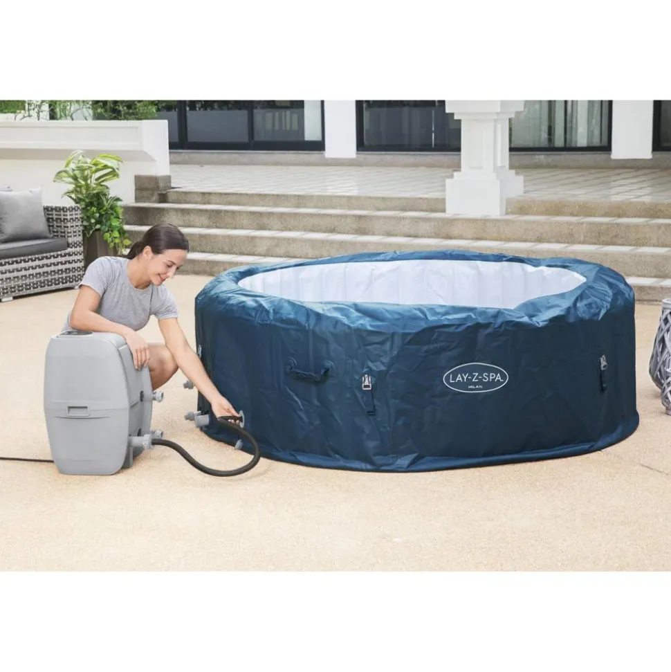 Whirlpool 'Lay-Z-Spa™ Milan AirJet Plus' blau/weiß 196 x 71 cm