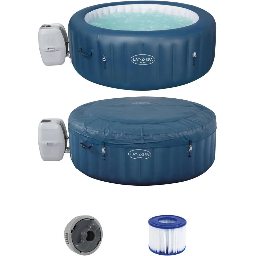 Whirlpool 'Lay-Z-Spa™ Milan AirJet Plus' blau/weiß 196 x 71 cm