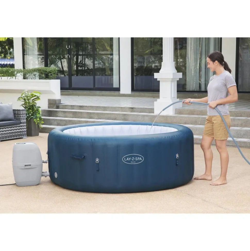 Whirlpool 'Lay-Z-Spa™ Milan AirJet Plus' blau/weiß 196 x 71 cm