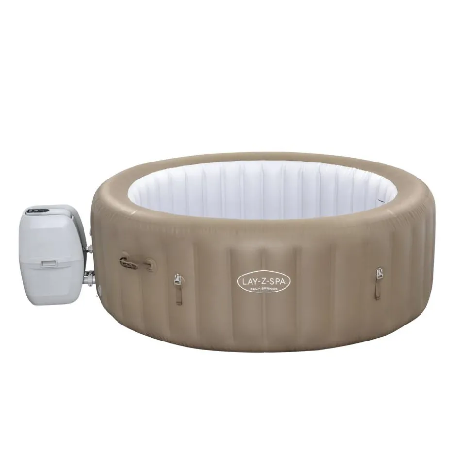 Whirlpool 'Lay-Z-Spa® Palm Springs AirJet™' taupe/weiß Ø 196 x 71 cm
