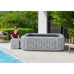 Whirlpool 'LAY-Z-SPA® San Francisco HydroJet Pro™' samtgrau 230 x 230 x 71 cm