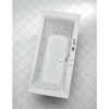 Whirlpool-Komplettset 'Rosa' Sanitäracryl weiß 180 x 80 x 45 cm