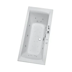 Whirlpool-Komplettset 'Rosa' Sanitäracryl weiß 180 x 80 x 45 cm