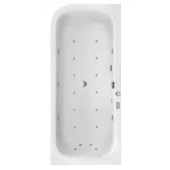 Whirlpool-Komplettset 'Spirit' links Sanitäracryl weiß 180 x 80 x 60 cm