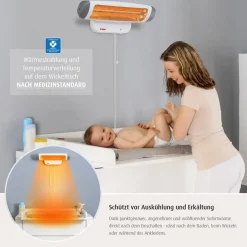 Wickeltisch-Wärmestrahler 'FeelWell' 800 W
