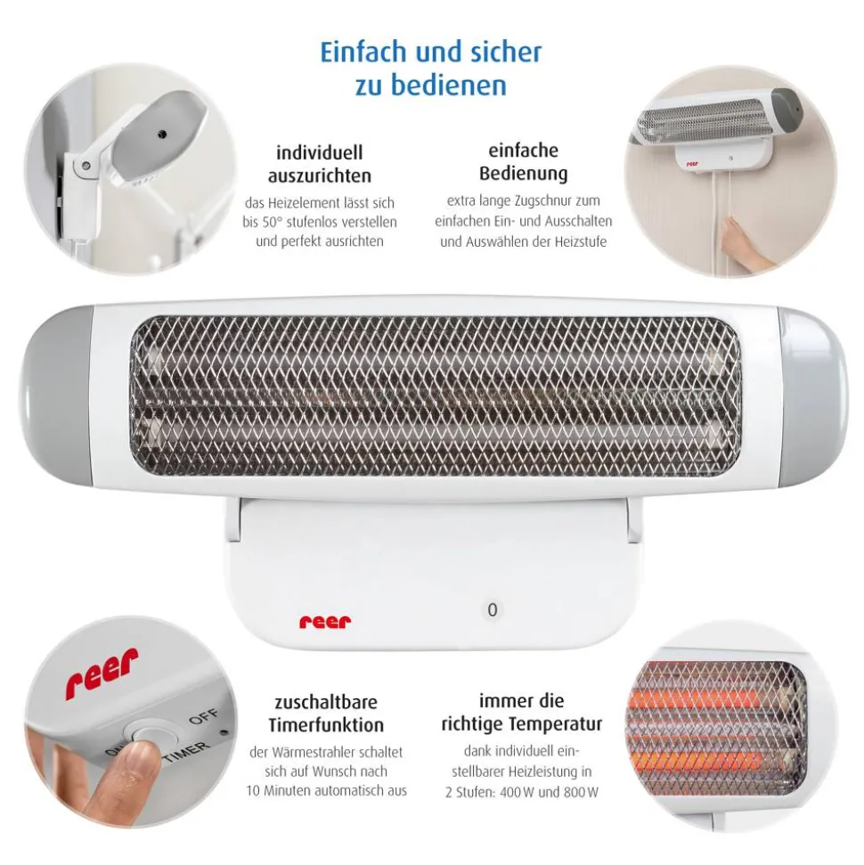 Wickeltisch-Wärmestrahler 'FeelWell' 800 W