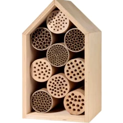 Wildbienennisthilfen Holz und Papier