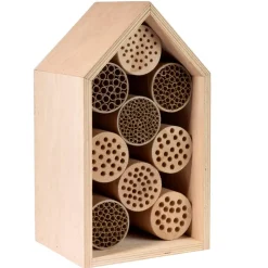 Wildbienennisthilfen Holz und Papier