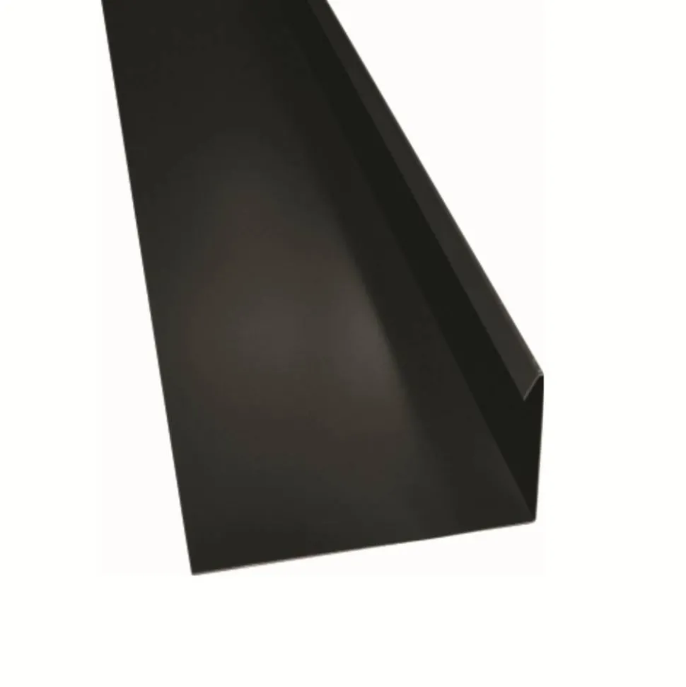 Winkelblech mit Falz anthrazitgrau 100 x 25 x 0,04 cm