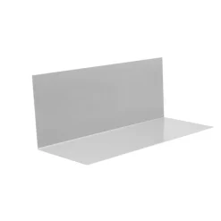 Winkelblech silbern 100 x 12,5 cm