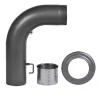 Winkelrauchrohr-Set dunkelgrau Ø 150 mm, 3-teilig