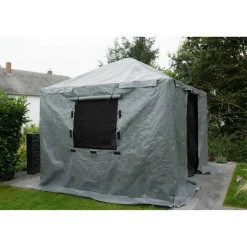 Winterabdeckung für Pavillon 12 x 16 grau Polyester