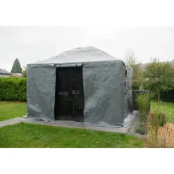 Winterabdeckung für Pavillon 12 x 16 grau Polyester