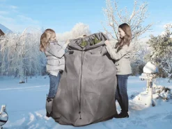 Winterschutz Thermomantel 250 x 120 cm stein