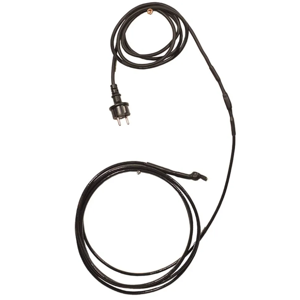 Winterschutz-Heizkabel mit Thermostat schwarz 6 m