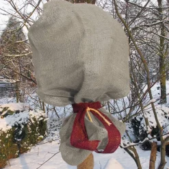 Winterschutz-Jutesack grau