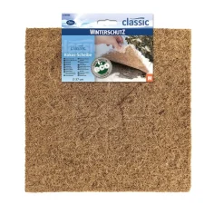 Winterschutzmatte 'CocoQuad Disc' Kokos 37 x 37 cm