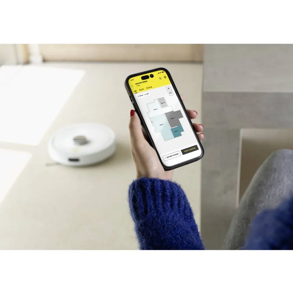 Wisch- und Saugroboter 'RVC 3' mit App-Steuerung