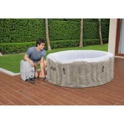 WLAN-Whirlpool 'LAY-Z-SPA Madrid AirJet' Ø 180 x 66 cm beige