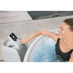 WLAN-Whirlpool 'LAY-Z-SPA Vancouver AirJet Plus' 155 x 60 cm grau
