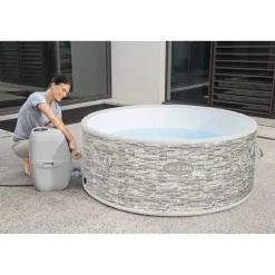 WLAN-Whirlpool 'LAY-Z-SPA Vancouver AirJet Plus' 155 x 60 cm grau
