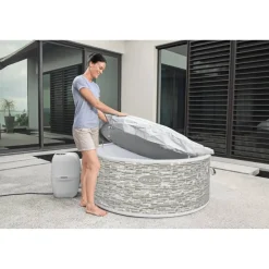 WLAN-Whirlpool 'LAY-Z-SPA Vancouver AirJet Plus' 155 x 60 cm grau
