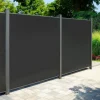 WPC-Sichtschutzzaun 'Premium' Erweiterungsmodul anthrazit matt 178 x 188 cm, 1 Pfosten