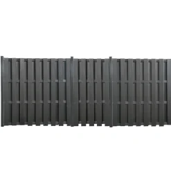 WPC-Zaunelement anthrazit 180 x 90 cm
